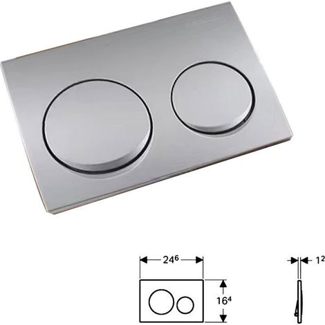 Spülplatte für Alpha10 Dual-Flush-System, Antik Chrome