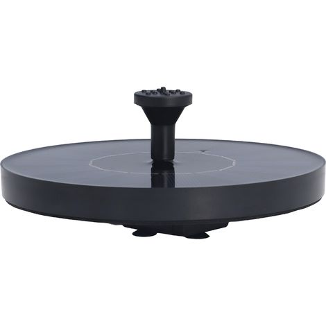 Fontaine solaire flottante 7 V 1,4 W, débit 200 l/h, haute efficacité de conversion, avec 6 buses (1/5)