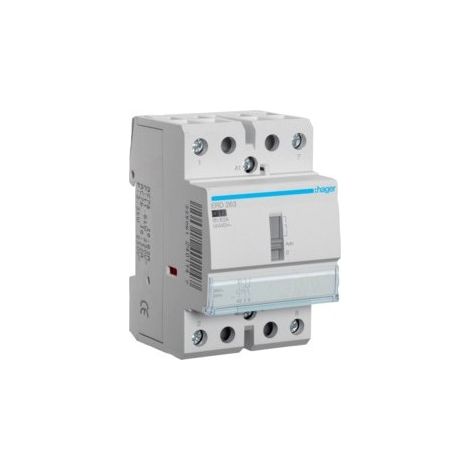Contact cde manu 63A, 2F, 24V - AUTOMATISMES HAGER ERD263 (1/2)