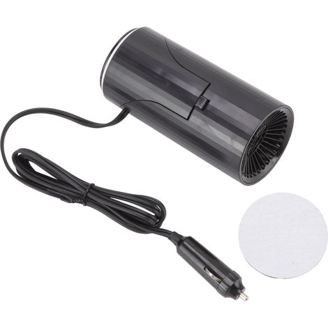 Chauffage de voiture portable noir à chauffage rapide avec protection automatique contre la surchauffe et dégivreur de pare-brise, 150 W, 24 V (1/5)