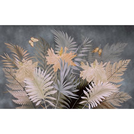 Papier peint panoramique - Feuilles - 130 cm x 81 cm (1/2)