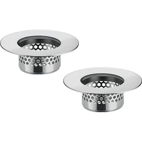 Colador para fregadero de cocina: colador de acero inoxidable para recoger el pelo en lavabos, bañeras, fregaderos de lavandería o furgonetas camper.