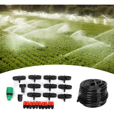 Kit d'arrosage automatique DIY de 10 m pour plantes et fleurs de jardin, avec buse d'atomisation (1/5)