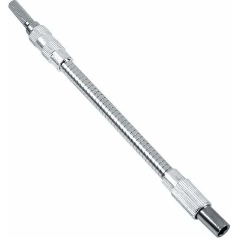 Porta punte per cacciavite, aste flessibili per cacciavite, prolunga magnetica per porta punte per cacciavite, prolunga da 6,35 mm, asta flessibile, 20 cm - Crezuo
