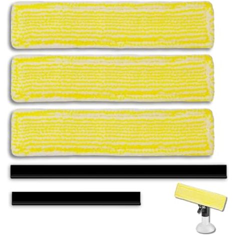 Repuestos para aspiradoras de ventanas Kärcher, Almohadillas de limpieza de alto rendimiento y protectores de goma para Wv2 y Wv5