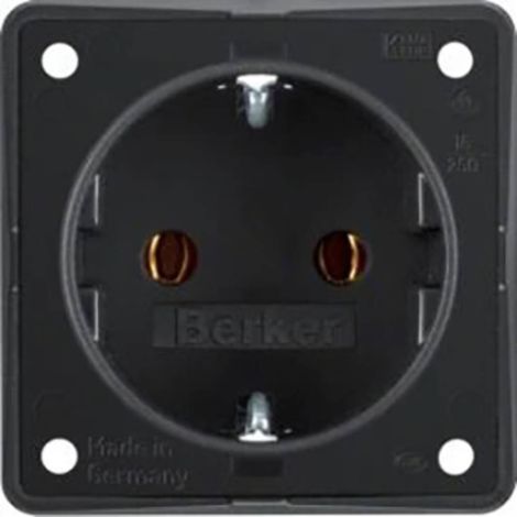 Berker Completo Presa di corrente Integro Flow Nero 947782503 1 pz. (1/2)