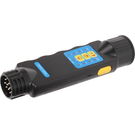 Testeur de feux remorque 12V 13 broches Prise Boule d'attelage Diagnostic Connecteur Détection panne Résistance Testeur pour Caravane (1/5)