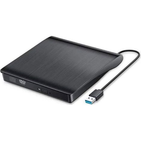 Lecteur Graveur DVD CD Externe USB 3.0 Ultra Slim Portable - Lecteur Enregistreur pour Windows-MAC OS (1/4)