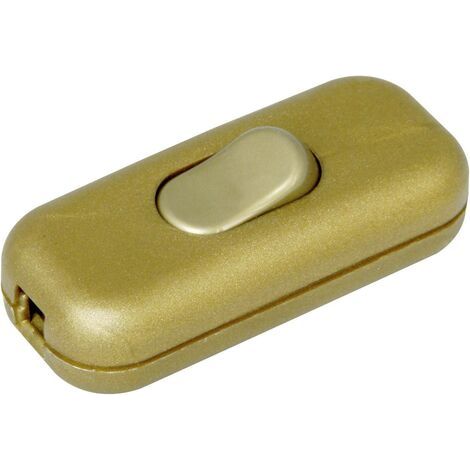 Kopp 191307003 Schnurschalter mit Zugentlastung Gold 1 x Aus/Ein 2 A 1 St. (1/4)