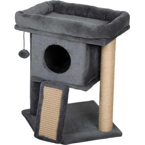 Árbol para gatos con rascador de yute, beige, 40 x 40 x 57 cm (1/5)