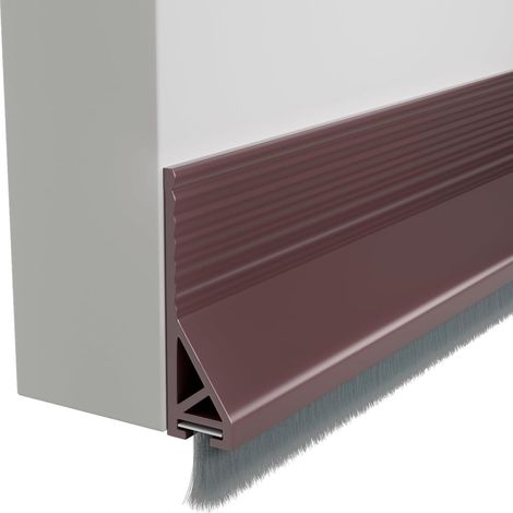 Lntyq 1 M Joint de porte autocollant et brosse de porte, pour étanchéité acoustique et coupe-vent, en caoutchouc, joint de brosse de porte, protection contre le froid et les insectes
