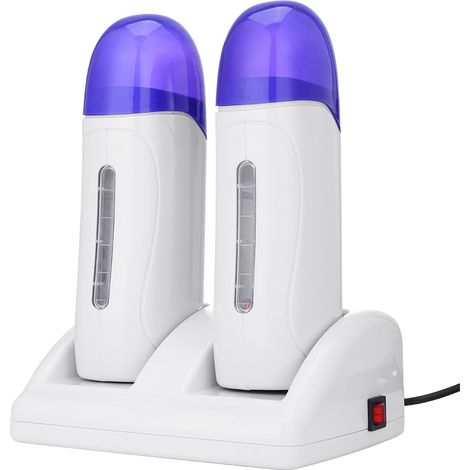 Appareil A Chauffer La Cire Chaude - Double Face - Température Réglable 40 °C - Pour Rouleaux Dépilatoires - Portable - 1 Pièce (1/5)