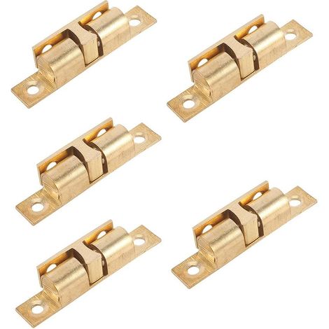 [MAI USATO]pezzi di chiusura a sfera in ottone massiccio regolabile con rullo di tensione a doppia sfera per porta di mobili e armadietti (40 mm) (1/5)