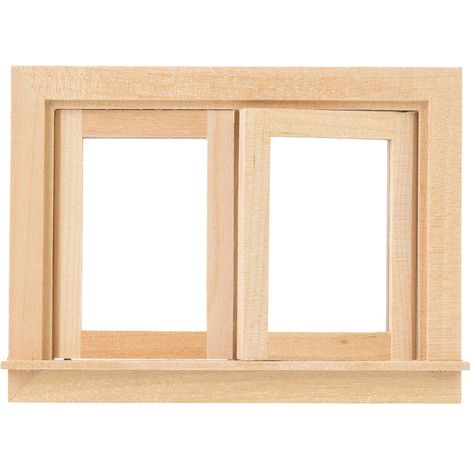 Miniatur-Holzfenster für Puppenhäuser im Maßstab 1:12 – Dekoratives Zubehör (1/5)