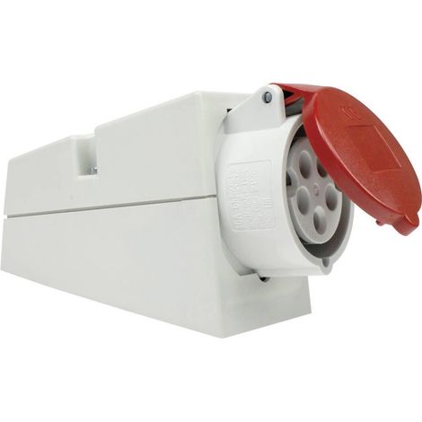 as-schwabe Enchufe mural CEE blanco 16 A 400 V