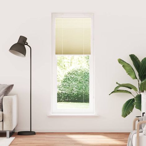 Maison Exclusive - Store plissé crème 70x200 cm largeur du tissu 69,4 cm polyester