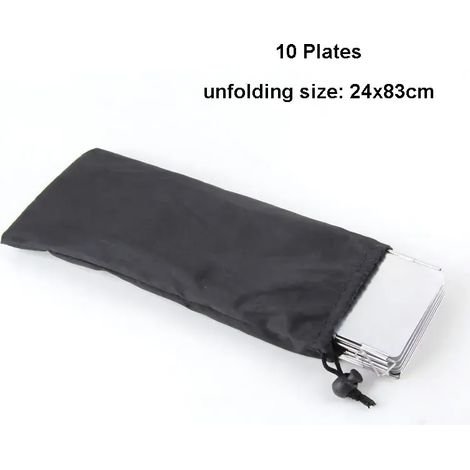 Plaques 8/9/10/12/14/16 Pare-vent pour réchaud à gaz, idéal pour le camping, les pique-niques et la cuisson en extérieur. Écran coupe-vent en alliage d'aluminium pour réchauds portables. (1/2)