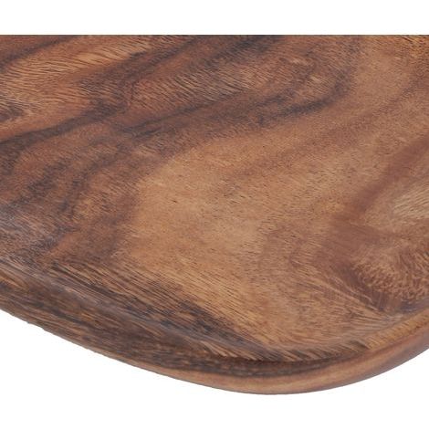 Vassoio in legno irregolare per snack e frutta, accessorio da tavola, decorazione per fast food, dimensioni 30x20 cm (1/5)