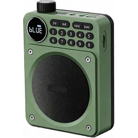Mini Radio FM Numérique HD Affichage 76-108mhz Radios sans Fil Bluetooth 5.3 Enceinte Voix Amplificateur avec USB Slot (1/5)