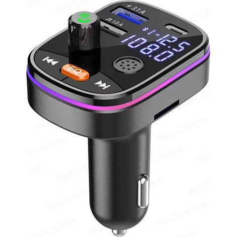 Neuer farbenfroher Bluetooth-Autoradio, multifunktionaler MP3-Player mit Ladegerät, FM-Transmitter – Q10 (ohne Akku) (1/2)