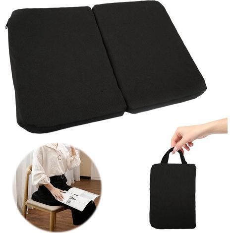 Wabenförmiges Gelkissen Atmungsaktives Gel-Sitzkissen Druckentlastendes Sitzkissen mit rutschfestem Bezug Faltbares Gel-Sitzkissen Geeignet zur (1/5)