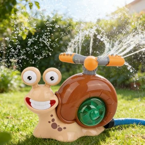 Jeux d'eau Enfant Extérieur, Arroseur d'eau Escargot pour Jardin, Tapis Jet d'eau et Jouet d'arrosage, Aire de Jeux Été, Cadeau Garçon Fille pour Pelouse, Cour Activités Plein Air (1/5)