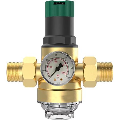 3/4 inch pressure reduction regulator with stainless steel screen for water purifiers, water heaters, etc. (1/5)