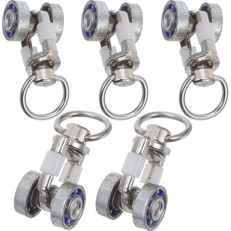 – Roulettes coulissantes pour pergola – Roues en métal silencieuses – Poulies durables pour rideaux – Glissement fluide dans le rail (1/5)