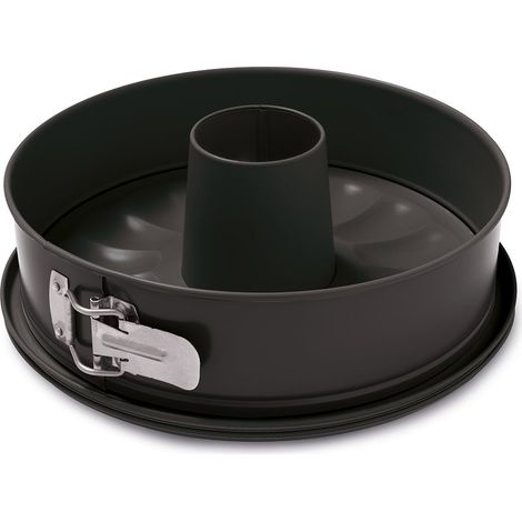Guardini, Tortiera apribile 2 fondi Ø 24 cm, Fondo Salvagoccia, Acciaio con rivestimento antiaderente, Nero, Made in Italy, Linea Gardenia (1/2)