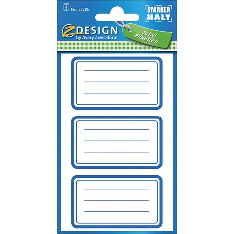 Autocollants bleus pour cahier 2