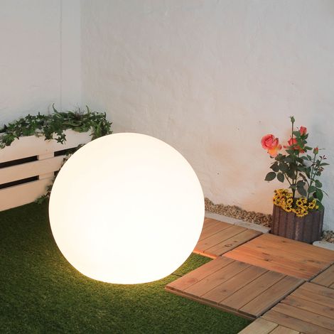Kugellampe Gartenleuchte Weiß rund Ø80cm (1/5)
