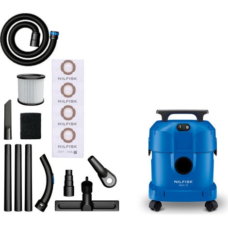 Nilfisk Multi I 12 DIY Aspirateur eau et poussière 1100 W 12 L, accessoires bricolage, fonction soufflerie (1/5)