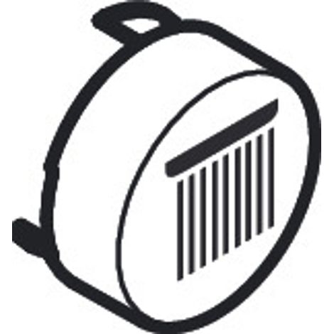 AXOR HG Druckknopf Axor Symbol Kopfbrause Rain groß schwarz, 93571610
