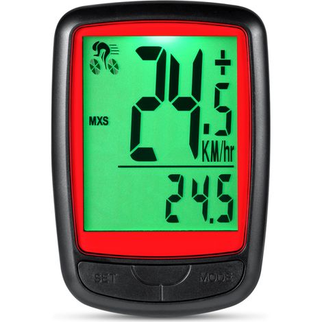 Compteur de vélo sans fil, étanche, avec capteur de vitesse, rétroéclairage LED et mise en marche automatique. (1/5)