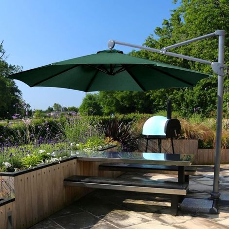 Housses de rechange pour parasol de 3 mètres à 8 bras, auvent de jardin, housse de rechange pour parasol, housse de rechange pour parapluie, auvent uniquement (vert) (1/5)