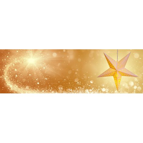 Estrella de Pascua LED, papel crema, 60 cm, 10 LED (1/5)