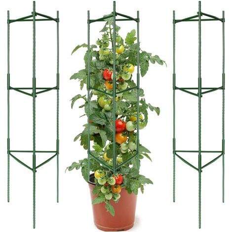 Lot de 3 cages de support pour plantes de jardin, cages à tomates, cage à plantes, treillis végétal, piquets de support pour tomates, treillis de support pour plantes grimpantes (1/5)