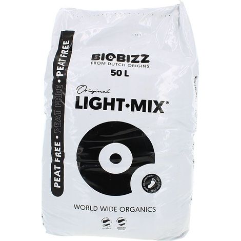 Terreau LIGHT.MIX en sac de 50 litres - Sans tourbe - BIOBIZZ