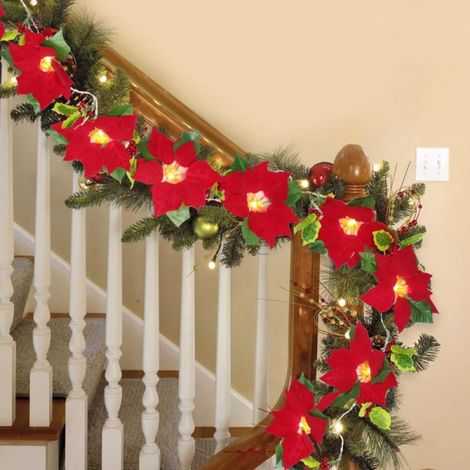 Guirlande Lumineuse De Noël - 30 Ampoules Rouges - Longueur 2 M - Pour Décoration Intérieure Et Extérieure - 1 Pièce (1/5)