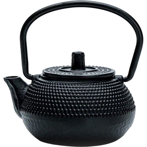 Théière en fonte avec infuseur petite avec anse pour thé en vrac accessoire pour infusion et cérémonie du thé