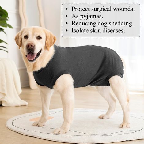 Combinaison de protection pour chien post-opératoire et pyjama respirant pour animaux