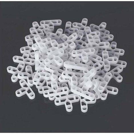 Croisillons de Carrelage 100 pcs 10mm Plastique Entretoise de carrelage en T Croisillons Nivelant Entretoises Carrelage Croisillon Carreleur Croisillons,pour Bricolage Pavage Carrelage Mural Dalles de (1/4)