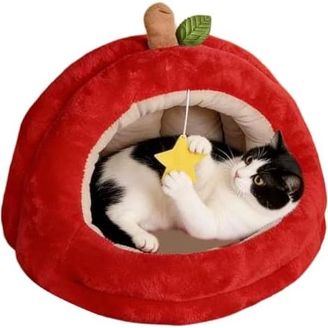 Coussin en peluche douce pour chaton Motif fruits (1/5)