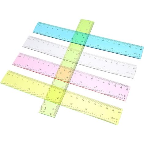 Règle flexible jojofuny 30 cm, de dessin en plastique robuste et (1/5)
