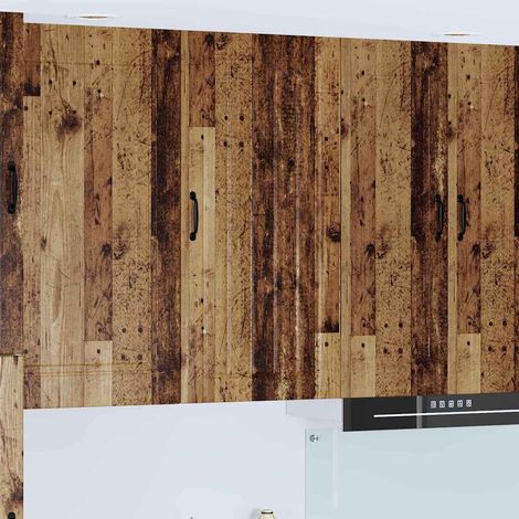 vidaXL Armadietto a muro LUCCA Legno antico 50 x 31 x 100 cm (1/5)