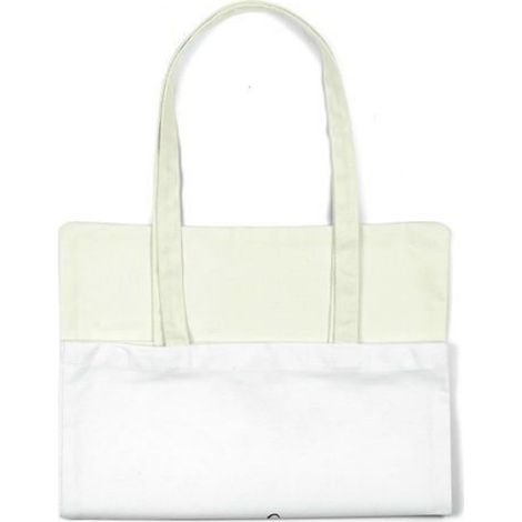 Sac Shopping - Tote Bag En Coton Réutilisable - 34 X 40 Cm - Anses 30 Cm - 100 G - 1 Pièce (1/4)