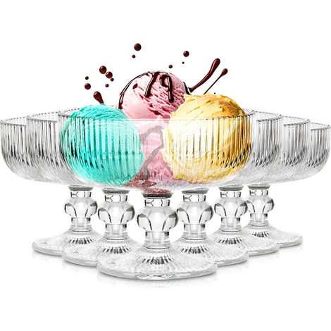 Bol en verre pour glace 270 ml set de 6