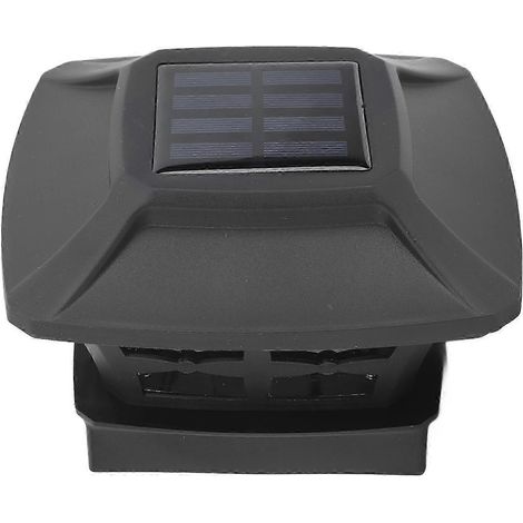 Lampe solaire décorative LED étanche à 2 modes de couleur pour poteau de clôture, cour, jardin ou couloir (1/5)