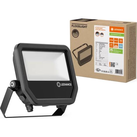 Ledvance – Projecteur LED aluminium noir 41W 6000LM – Lumière du jour 865 – IP66 étanche – Symétrique pour extérieur (1/6)