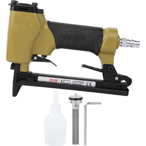 Pneumatique 1010F Mini Agrafeuse Cloueuse Air 4-7kgf/㎡ Bois Menuiserie Intérieur (1/5)